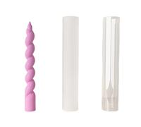 Moule en silicone en forme de spiricle délicat pour cire - Fait à la main - Long cylindre - Fournitures d'artisanat