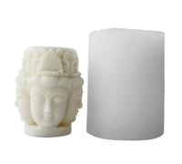 Moule en silicone en forme de statue de Bouddhas 3D pour savon, résine, gâteau, chocolat, croyants bouddhistes
