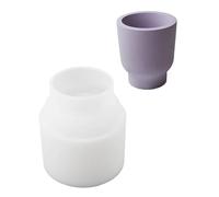 Moule en silicone en forme de tasse à thé anti-adhésif facile à démouler pour la fabrication de bocaux, plâtres, moules de poterie en argile pour la fabrication artisanale de moules de poterie pour