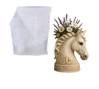 Moule en silicone en forme de tête de cheval pour créer des décorations en résine, des objets artistiques et des plantes