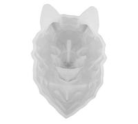 Moule en silicone en forme de tête de loup pour fabrication de bijoux