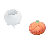 Moule en silicone en forme de tête de mort/citrouille pour Halloween, passe au lave-vaisselle, outil de bricolage adapté pour la décoration de chocolat, moule en silicone en forme de crâne