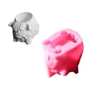 Moule en silicone en forme de tête de vache pour la fabrication de tasse, porte-stylo, moule en résine de plâtre