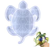 Moule en silicone en forme de tortue de 7, 48 pouces, moule en résine époxy, facile à démouler, réutilisable, bricolage 3D, grands animaux marins, moules en silicone pour la décoration murale la ma