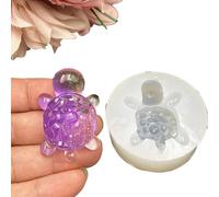 Moule en silicone en forme de tortue - Moule en forme de tortue diamant à 1 cavité pour art en résine, dessous de verre époxy, bougies et savon | Moule flexible et anti-adhésif pour cadeaux et