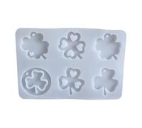 Moule en silicone en forme de trèfle à quatre feuilles - Moule en silicone anti-adhésif en forme d' pour travaux manuels, décoration, maison