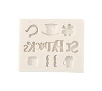 Moule en silicone en forme de trèfle pour la Saint-Patrick - Moule à gâteau en forme de chapeau irlandais pour décoration de gâteaux au chocolat, bonbons, gâteaux