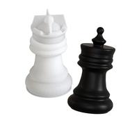 Moule en silicone en forme d'échecs unique, moule réutilisable pour décoration artistique, pour travaux manuels, boîte de rangement avec couvercles
