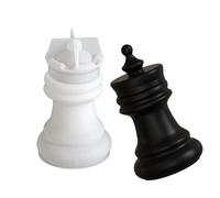 Moule en silicone en forme d'échecs unique, moule réutilisable pour décoration artistique, pour travaux manuels, boîte de rangement avec couvercles