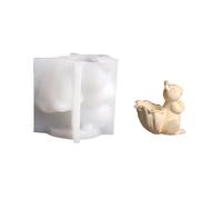 Moule en silicone en forme d'écureuil facile à démouler pour bougie chauffe-plat - Convient pour les travaux manuels et la décoration de la maison - Moule en silicone pour pots de fleurs