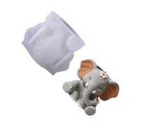 Moule en silicone en forme d'éléphant artistique pour pot de fleurs décoratif pour la maison