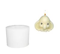 Moule en silicone en forme d'éléphant de qualité alimentaire pour travaux manuels - Convient pour les projets de décoration de fête et la maison