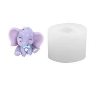 Moule en silicone en forme d'éléphant de qualité alimentaire pour travaux manuels - Convient pour les projets de décoration de fête et la maison