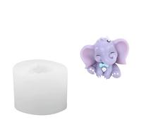 Moule en silicone en forme d'éléphant de qualité alimentaire pour travaux manuels - Convient pour les projets de décoration de fête et la maison