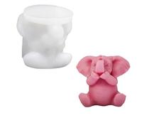 Moule en silicone en forme d'éléphant de qualité alimentaire pour travaux manuels - Convient pour les projets de décoration de fête et la maison