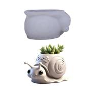 Moule en silicone en forme d'escargot pour la fabrication de bijoux en résine, le béton, la fabrication de contenants et de pots décoratifs