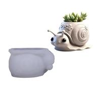 Moule en silicone en forme d'escargot unique pour pot de fleurs en résine fait à la main et créations cadeaux uniques