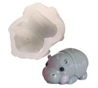 Moule en silicone en forme d'hippopotame pour décoration de chocolat, moule en forme d'hippopotame - Moules à sucre sans danger pour pâtisseries et cupcakes