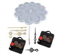 Moule en silicone en forme d'horloge pour décoration murale, loisirs créatifs, mécanisme de mouvement pour les amateurs d'horloge, moules en silicone pour résine