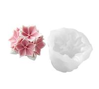 Moule en silicone en forme d'hortensia pour bougies, friandises faites à la main, résistant à la chaleur