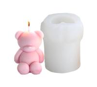 Moule en silicone en forme d'ours 3D adorable - Moule à savon en silicone pour fondant, chocolat, décoration de gâteau, savon, décoration en plâtre, art en résine