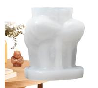 Moule en silicone en forme d'ours en forme d'ours musclé 3D pour travaux manuels, bougie faite à la main et résine pour décoration d'intérieur, facile à utiliser - 4,9 x 3,8 x 6 cm