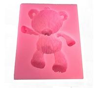 Moule en silicone en forme d'ours en peluche fait à la main pour savon, fondant, gâteau, gelée, bonbons, pâtisserie, mariage, fête d'anniversaire, outils de décoration de gâteaux