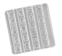 Moule en silicone en forme d'ours pour artisanat en résine, moule flexible pour la fabrication de bijoux, bonbons, savon et ongles