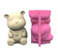 Moule en silicone en forme d'ours pour cartable, porte-stylo, moules en résine époxy pour les amateurs