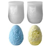 Moule en silicone en forme d'œuf de Pâques - Moule en silicone - Moule à bougie de Pâques - Moule en silicone - Moule à bougie en silicone - Moule à œufs - Moule à bougie - Moule en silicone - Moule à