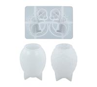 Moule en silicone en forme d'œufs de dragons en cristal avec base d'éclairage en bois alimentée par USB, outil de bijoux, support d'éclairage en bois alimenté par USB