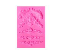 Moule en silicone en relief en forme de carte du monde - Moule professionnel pour fondant, chocolat, décoration de pâtisserie vintage (moule - 02)