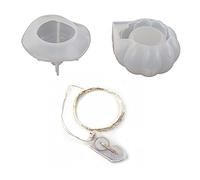 Moule en silicone en résine de cristal époxy pour Halloween, sorcière, citrouille, boîte de rangement pour décoration de la maison, bijoux, résine époxy, moules en silicone pour fabrication de bijoux