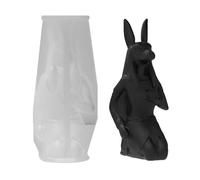 Moule en silicone en résine époxy, statue de chien égyptien, A | Texture en silicone, moules de projet en résine, moules décoratifs uniques pour statues, bougies faites à la main