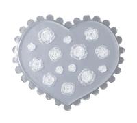 Moule en silicone époxy avec motif en relief, fleurs, ongles, pochoirs de sculpture, bijoux, outils, autocollants, ornement