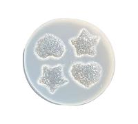 Moule en silicone époxy en forme d'étoile à cinq branches pour épingles à cheveux, porte-clés, épingles à cheveux pour moulage de résine