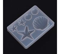 Moule en silicone époxy en forme d'étoile de mer pour colliers, boucles d'oreilles, bijoux artisanaux