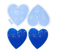 Moule en silicone époxy pour boucles d'oreilles et porte-clés en forme de lumière et porte-clés pour résine avec trous