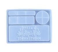 Moule en silicone érable pour palette - Boîte de rangement à roulettes - Grande planche de service - Moules en silicone pour porte-clés