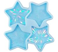 Moule en silicone étoile bleue Starewelry - Moule en silicone holographique en forme d'étoile pour téléphone - Comme indiqué sur la figure - Moules en résine - Fournitures de moulage de bijoux