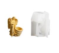 Moule en Silicone facile à démouler pour jardinière de succulentes faites à la main, figurine d'ange, Pots de fleurs, moule de fabrication de bijoux, outil de fabrication de Pots de fleurs en