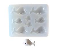 Moule en Silicone facile à nettoyer, accessoires en forme de dauphin, moule de fabrication d ' accessoires de bijoux faits à la main, moules en résine décorative pour