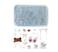 Moule en silicone facile à nettoyer, petits gants d'hiver, accessoires élégants pour fabrication de bijoux pour artisans Moule en silicone flexible
