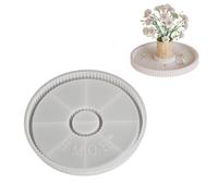 Moule En Silicone Facile À Nettoyer Plateau Rond Résine Texture Silicone Pour La Fabrication De Beaux Plateaux Ronds Et Décorations D'intérieur Fournitures Artisanales Faites À La Main