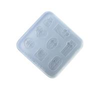 Moule en silicone facile à nettoyer pour les travaux manuels, les colles, les bijoux pour la fabrication de bijoux et les projets artistiques, moules décoratifs en silicone réutilisables en forme de