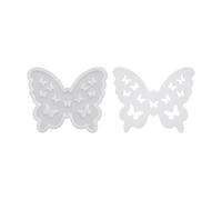 Moule en silicone facile à utiliser avec motif papillon creux pour conteneurs de rangement, projets d'art décoratif, moule en silicone léger 30 g