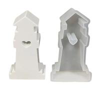Moule en silicone facile à utiliser pour la fabrication de décorations de table de tour personnalisées, moule d'ornement artistique unique pour les amateurs d'artisanat, artisanat et pâtisserie en