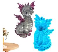 Moule en silicone fantaisie: sculpture mythique, époxy | Fabricant de bougies en forme de dragon, outil d'artisanat pour bêtes endormies, utilisé pour les projets de résine de bricolage