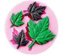 Moule en silicone Feuilles de Chêne Usage Alimentaire Pâte à Sucre Fondant Décoration Gâteaux Muffins Pancakes Nature Idée Cadeau