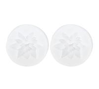 Moule en silicone fleur yizecce pour bougie d'aromathérapie bricolage chocolat craie, moule de savon à gâteau, moules en silicone de 2 pcs, moules de cuisson